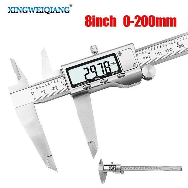 8inch large lcd screen smooth-gliding durable stainless steel digital caliper 0-200mm electronic digital caliper t8190619
8inch large lcd screen smooth-gliding durable stainless steel digital caliper 0-200mm electronic digital caliper t8190619