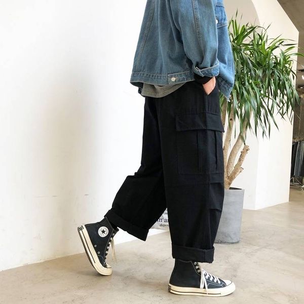 summer mens plus-size pants hip hop casual side pockets youth new-fashion loose male streetwear trousers, Black
summer mens plus-size pants hip hop casual side pockets youth new-fashion loose male streetwear trousers, Black