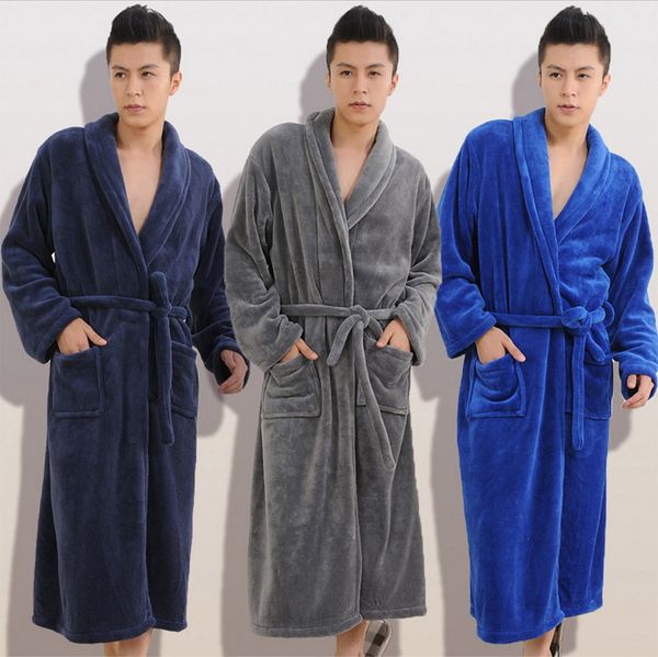 autumn winter women men full sleeve thick flannel robe super comfortable couple bathrobe sleepwear lounges homewear pyjamas, Black;brown 
autumn winter women men full sleeve thick flannel robe super comfortable couple bathrobe sleepwear lounges homewear pyjamas, Black;brown