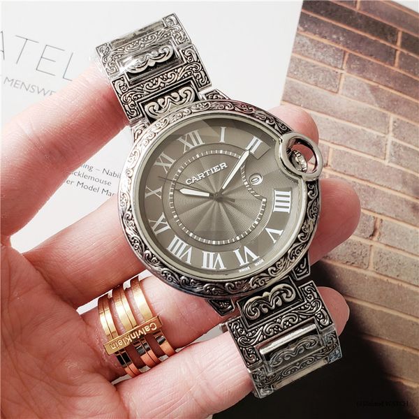 lu 2020 new fashion luxury wristwatch mens womens 316l stainless steel band quartz designer watches classic reloj with box gift, Slivery;brown
lu 2020 new fashion luxury wristwatch mens womens 316l stainless steel band quartz designer watches classic reloj with box gift, Slivery;brown