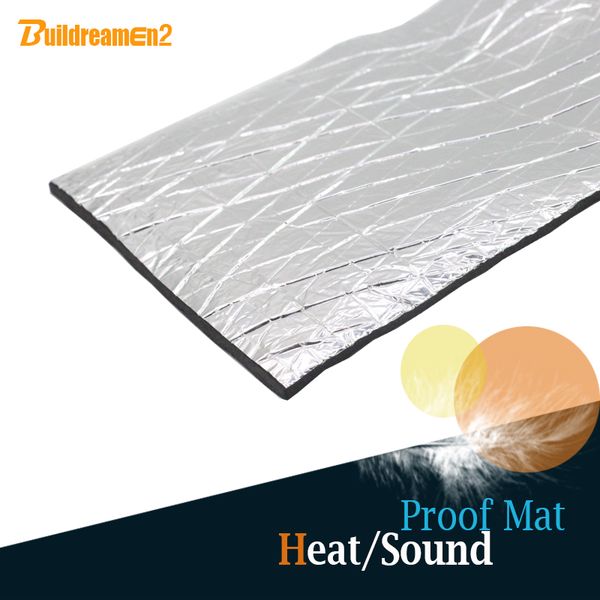 buildreamen2 10cm x100cm car door hood roof heat sound insulation deadening aluminum foil mat cotton waterproof self-adhesive
buildreamen2 10cm x100cm car door hood roof heat sound insulation deadening aluminum foil mat cotton waterproof self-adhesive