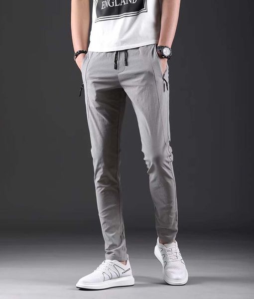 four seasons casual pants men's youth korean version of the trend of wild fashion cotton elastic slim lace pants men's pants, Blue
four seasons casual pants men's youth korean version of the trend of wild fashion cotton elastic slim lace pants men's pants, Blue