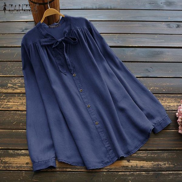 women strappy shirt blouse plus size 2019 zanzea denim blue work office long sleeve tunic blusas casual solid chemiser mujer, White
women strappy shirt blouse plus size 2019 zanzea denim blue work office long sleeve tunic blusas casual solid chemiser mujer, White