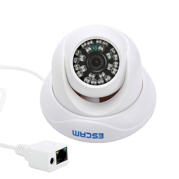 escam qd500 cmos 720p 3.6mm lens waterproof network p2p ip camera dome with 24 ir nightvision onvif phone view - white
escam qd500 cmos 720p 3.6mm lens waterproof network p2p ip camera dome with 24 ir nightvision onvif phone view - white