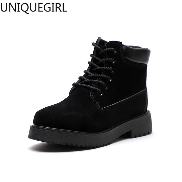 new women's boots in autumn and winter 2019 english wind retro lace-up flat-bottomed short boots tide joker short tube women, Black
new women's boots in autumn and winter 2019 english wind retro lace-up flat-bottomed short boots tide joker short tube women, Black