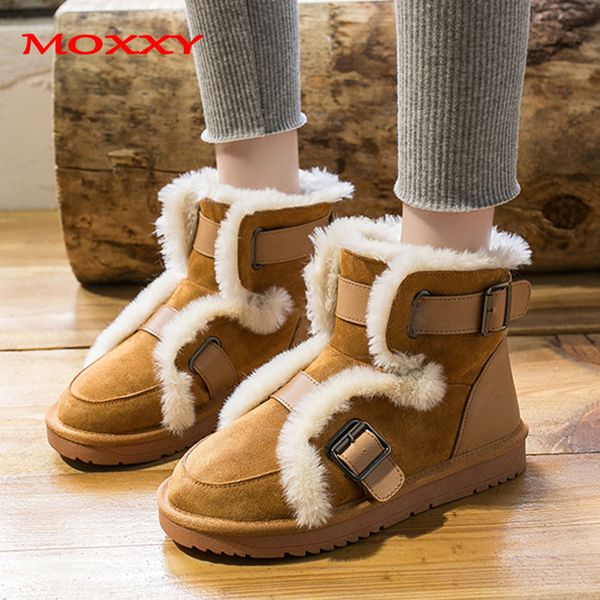 2019 new retro winter snow boots women shoes designer platform winter boots female flat heel buckle brown warm fur plush, Black
2019 new retro winter snow boots women shoes designer platform winter boots female flat heel buckle brown warm fur plush, Black
