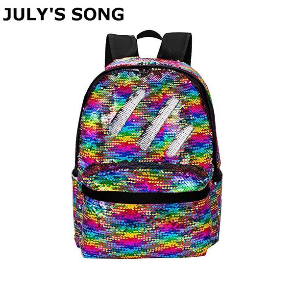 july's song backpack boys girls fashion glitter sequins backpack large capacity travel bag student schoolbag packs
july's song backpack boys girls fashion glitter sequins backpack large capacity travel bag student schoolbag packs