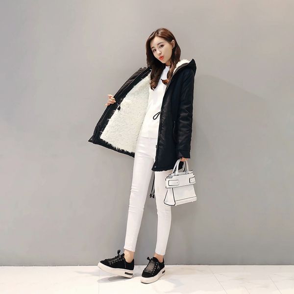 women winter oliver green coat 2020 new fashion 4 color womens jacket female casual warm cotton sherpa parka manteau femme hiver, Black
women winter oliver green coat 2020 new fashion 4 color womens jacket female casual warm cotton sherpa parka manteau femme hiver, Black