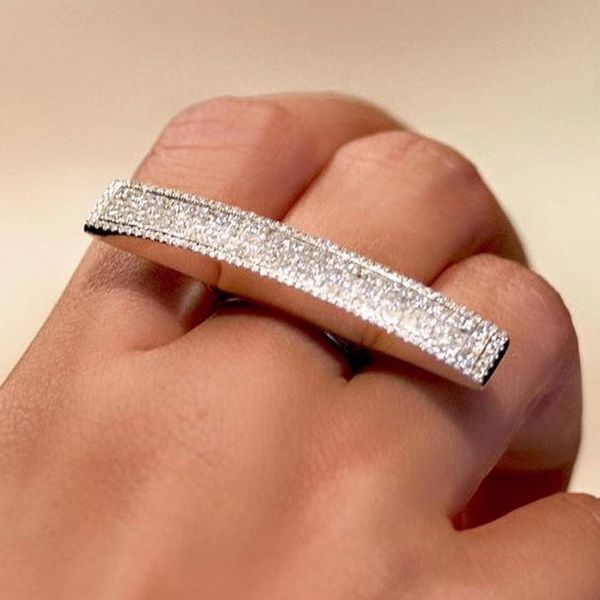 vagzeb female new brand fashion silver ring for woman white cubic zirconia wedding jewelry luxury design, Golden;silver
vagzeb female new brand fashion silver ring for woman white cubic zirconia wedding jewelry luxury design, Golden;silver
