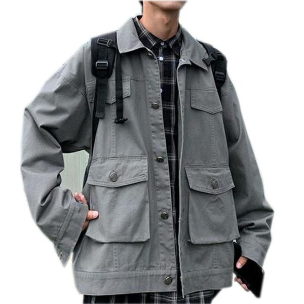 autumn new jacket men fashion solid color casual cotton multi -pocket tooling jacket man streetwear hip -hop loose bomber jacket size m-2xl, Black;brown
autumn new jacket men fashion solid color casual cotton multi -pocket tooling jacket man streetwear hip -hop loose bomber jacket size m-2xl, Black;brown