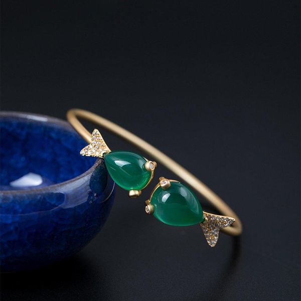 beautiful pisces chalcedony bracelet female chinese ethnic style simple jewelry folk-custom, Black
beautiful pisces chalcedony bracelet female chinese ethnic style simple jewelry folk-custom, Black