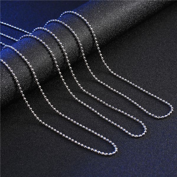 2 pcs/lot silver ball bead necklace 2mm*60cm alloy round beads long chain necklaces for men women fashion jewelry
2 pcs/lot silver ball bead necklace 2mm*60cm alloy round beads long chain necklaces for men women fashion jewelry