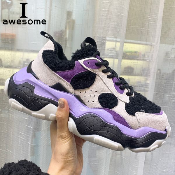 genuine leather retro women sneakers flat platform dad shoes trainers suede lace-up casual ladies thick sole sneaker, Black
genuine leather retro women sneakers flat platform dad shoes trainers suede lace-up casual ladies thick sole sneaker, Black