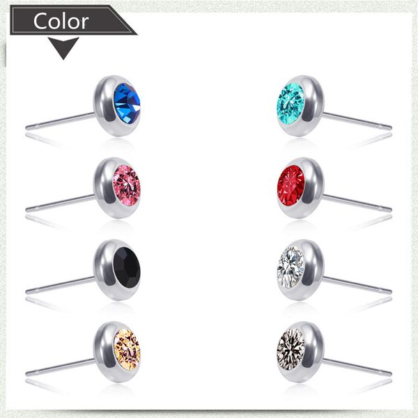 titanium steel studs stainless steel pierced earrings for men and women anti allergy color drilling ear nail dhl, Red;brown
titanium steel studs stainless steel pierced earrings for men and women anti allergy color drilling ear nail dhl, Red;brown