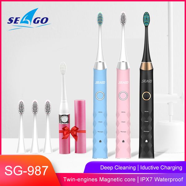 seago sonic electric toothbrush upgraded rechargeable wireless waterproof automatic toothbrush with 3 brush heads gift
seago sonic electric toothbrush upgraded rechargeable wireless waterproof automatic toothbrush with 3 brush heads gift