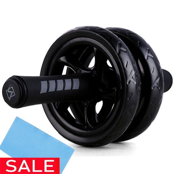 no noise abdominal wheel ab roller with mat for gym exercise fitness equipment
no noise abdominal wheel ab roller with mat for gym exercise fitness equipment