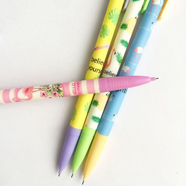 4pcs/lot lovely fresh flamingo cartoon rubber head mechanical pencil automatic pens for kids writing school supplies stationery, Blue;orange
4pcs/lot lovely fresh flamingo cartoon rubber head mechanical pencil automatic pens for kids writing school supplies stationery, Blue;orange