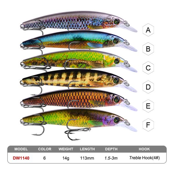 new crank laser swimbaits wobbler fishing lure 11.3cm 14g realistic painted dog walking minnow bass crankbait
new crank laser swimbaits wobbler fishing lure 11.3cm 14g realistic painted dog walking minnow bass crankbait