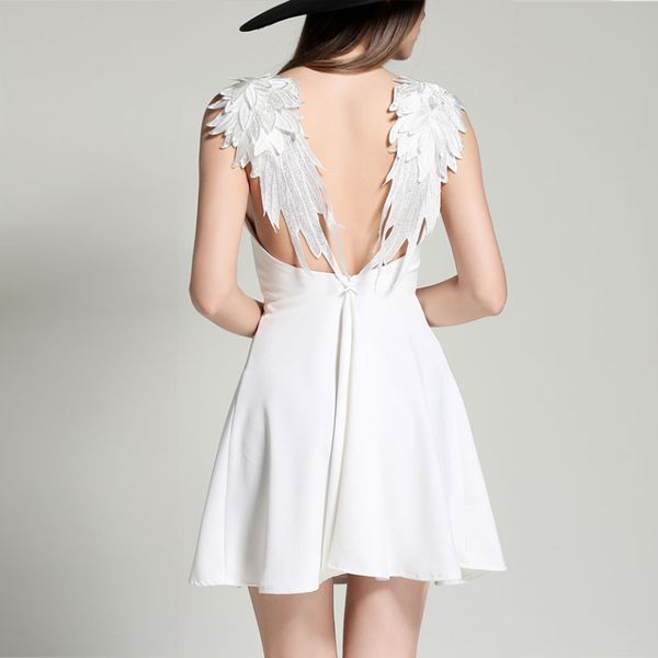duzeala black dress women summer lace angel wings dress casual slim backless beach dresses female spaghetti strap vestidos, Black;gray
duzeala black dress women summer lace angel wings dress casual slim backless beach dresses female spaghetti strap vestidos, Black;gray