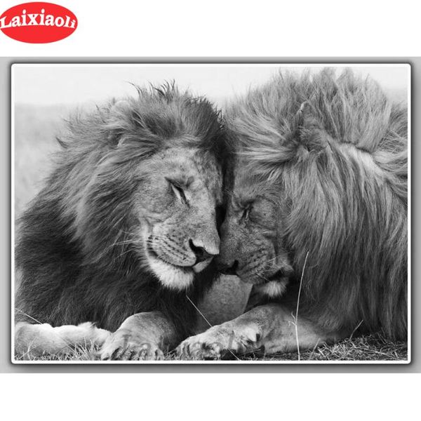 paintings full 5d diy square/round drill diamond painting black white"lions couple" 3d embroidery cross stitch decoration
paintings full 5d diy square/round drill diamond painting black white"lions couple" 3d embroidery cross stitch decoration