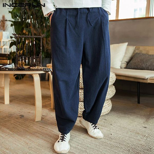 fashion men solid elastic waist wide leg pants streetwear comfort cotton casual straight trousers joggers mens sweatpant incerun, Black
fashion men solid elastic waist wide leg pants streetwear comfort cotton casual straight trousers joggers mens sweatpant incerun, Black