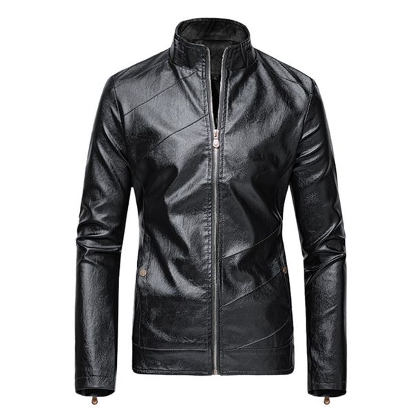 men's jacket solid fashion autumn winter casual leather jacket biker motorcycle zipper long sleeve coat blouses, Black;brown
men's jacket solid fashion autumn winter casual leather jacket biker motorcycle zipper long sleeve coat blouses, Black;brown