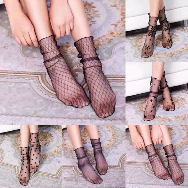 socks women's black fishnet mesh ankle socks/pop stocking with lace trim gift funny socks 2020 summer, Black;white
socks women's black fishnet mesh ankle socks/pop stocking with lace trim gift funny socks 2020 summer, Black;white