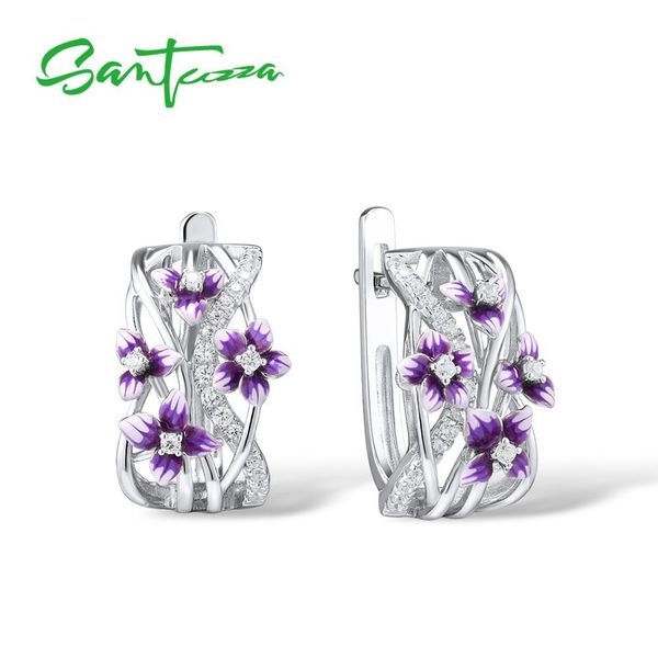santuzza silver earrings for women genuine 925 sterling silver delicate charming purple flower fine jewelry handmade enamel cx20061901791, Golden
santuzza silver earrings for women genuine 925 sterling silver delicate charming purple flower fine jewelry handmade enamel cx20061901791, Golden