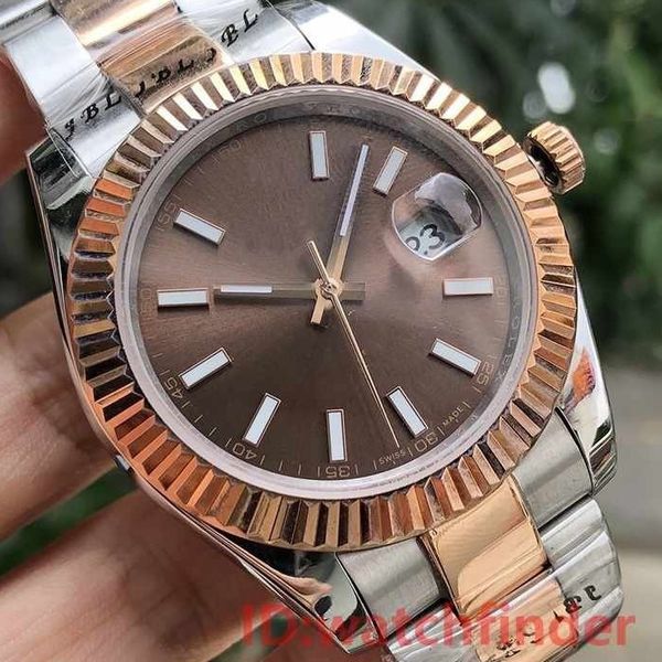 rose gold luxury 41mm date mechanical automaticl mens designer watches men watch man wristwatches, Slivery;brown
rose gold luxury 41mm date mechanical automaticl mens designer watches men watch man wristwatches, Slivery;brown