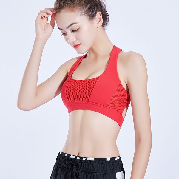 women push up sports bras vest underwear shockproof breathable gym fitness athletic running yoga bra sport, White;black
women push up sports bras vest underwear shockproof breathable gym fitness athletic running yoga bra sport, White;black