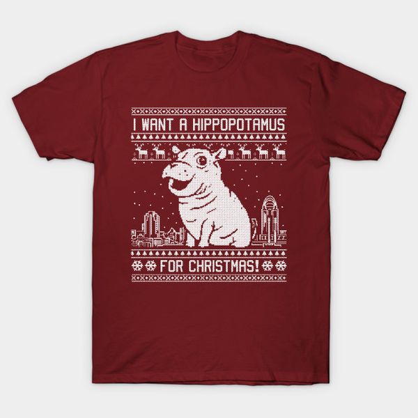 men t-shirt i want a hippopotamus for christmas shirt holiday xmas funny animals tshirt gift tee tshirt women t shirt, White;black
men t-shirt i want a hippopotamus for christmas shirt holiday xmas funny animals tshirt gift tee tshirt women t shirt, White;black