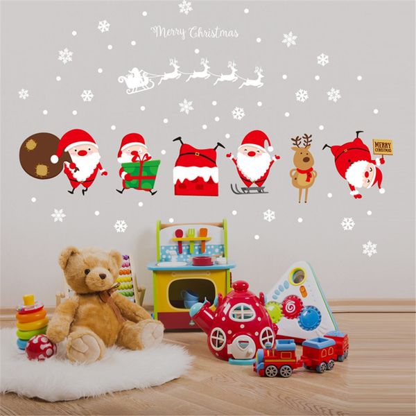 cute cartoon santa claus snow reindeer glass window sticker removable home decal
cute cartoon santa claus snow reindeer glass window sticker removable home decal