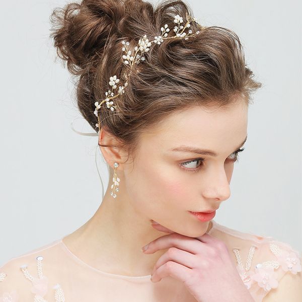 selling bride hairbands handmade head jewelry pearl earring set new style bridal wedding hair accessories exquisite romantic, Golden;white
selling bride hairbands handmade head jewelry pearl earring set new style bridal wedding hair accessories exquisite romantic, Golden;white