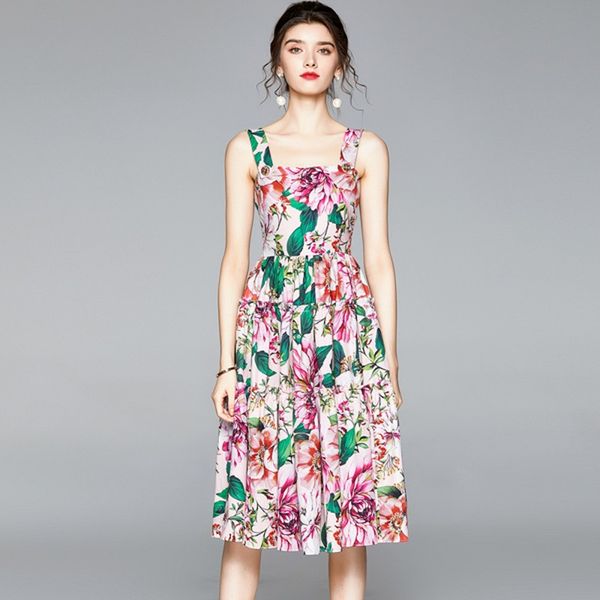 summer fashion designer women spaghetti strap floral print pink high waist maxi dress, Black;gray
summer fashion designer women spaghetti strap floral print pink high waist maxi dress, Black;gray