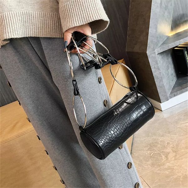 vintage crocodile cylinder women shoulder bags fashion ring chain female crossbody bag pu leather small purses
vintage crocodile cylinder women shoulder bags fashion ring chain female crossbody bag pu leather small purses
