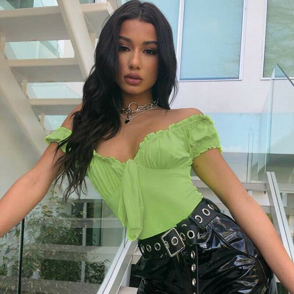 2019 women off shoulder jumpsuit bodysuit lace up short sleeve solid bodysuits stretch trousers clubwear, Black;white
2019 women off shoulder jumpsuit bodysuit lace up short sleeve solid bodysuits stretch trousers clubwear, Black;white