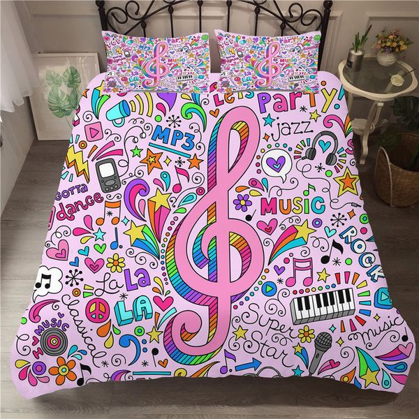 a bedding set 3d printed duvet cover bed set musical note home textiles for adults bedclothes with pillowcase #yf11
a bedding set 3d printed duvet cover bed set musical note home textiles for adults bedclothes with pillowcase #yf11