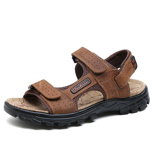 summer new man pattern genuine leather sandals fashion breathable men sandals beach shoes outdoors causal shoes, Black
summer new man pattern genuine leather sandals fashion breathable men sandals beach shoes outdoors causal shoes, Black