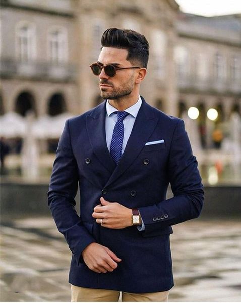 custom made navy blue jacket khaki pant wedding suits prom men suits for wedding groom tuxedo man blazer men's suit 2 pieces, White;black
custom made navy blue jacket khaki pant wedding suits prom men suits for wedding groom tuxedo man blazer men's suit 2 pieces, White;black
