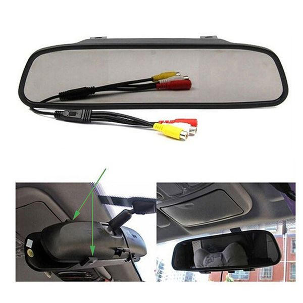 hd 2 video input parking mirror car display 4.3 inch car monitor for rear view camera reverse image parking assistance
hd 2 video input parking mirror car display 4.3 inch car monitor for rear view camera reverse image parking assistance