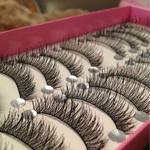 10pairs makeup women long cross false eyelashes fake eye lashes beauty cosmetic 
10pairs makeup women long cross false eyelashes fake eye lashes beauty cosmetic