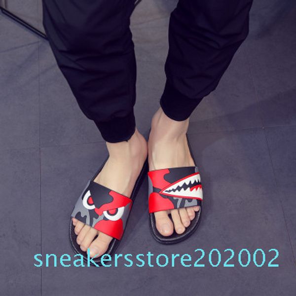 factory outlet mens fashion 2019 causal rubber women designer slippers shark camou slide sandals male summer outdoor beach s02, Black
factory outlet mens fashion 2019 causal rubber women designer slippers shark camou slide sandals male summer outdoor beach s02, Black