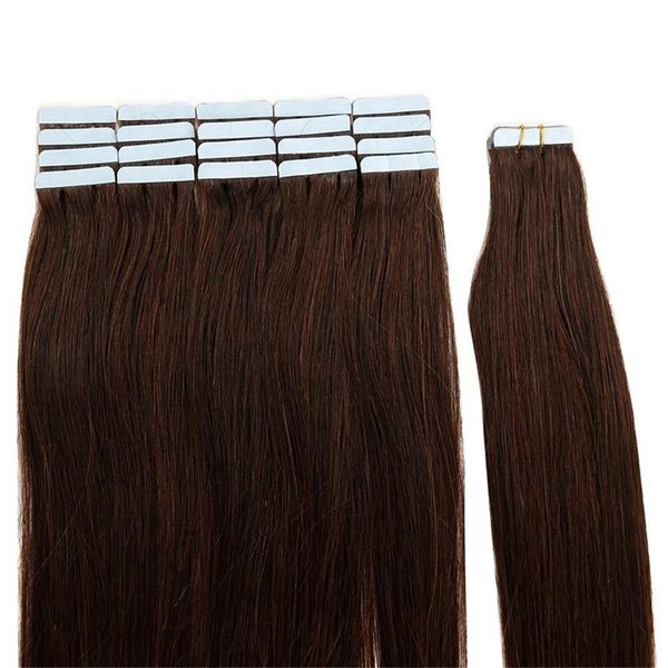 dark brown #2 tape in human hair extensions double drawn skin weft brazilian straight hair 40 pcs/set 100% human hair, Black
dark brown #2 tape in human hair extensions double drawn skin weft brazilian straight hair 40 pcs/set 100% human hair, Black