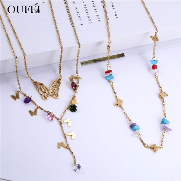oufei butterfly necklace earrings set stainless steel jewelry sets multi layer necklace fashion jewelry accessories, Silver
oufei butterfly necklace earrings set stainless steel jewelry sets multi layer necklace fashion jewelry accessories, Silver
