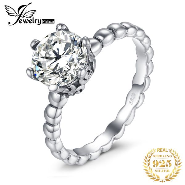 jewelrypalace 925 sterling silver beaded band 3.4ct cubic zirconia solitaire engagement ring new for women as gifts ly191226, Slivery;golden
jewelrypalace 925 sterling silver beaded band 3.4ct cubic zirconia solitaire engagement ring new for women as gifts ly191226, Slivery;golden