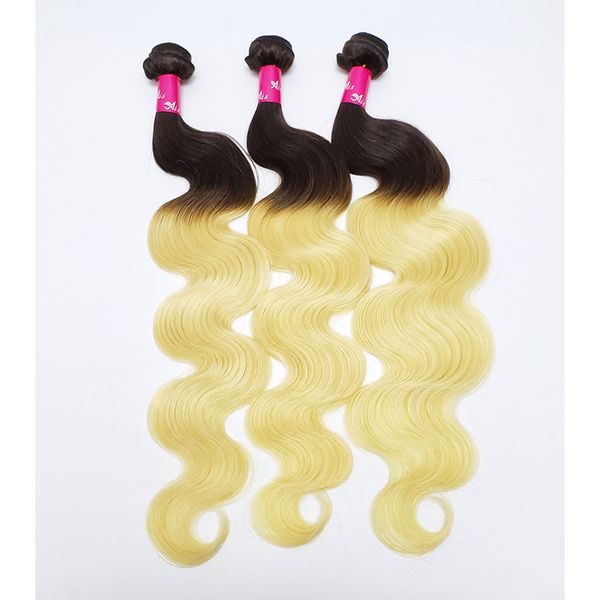 Brazilian hair weave body wave or traight 1b 613
