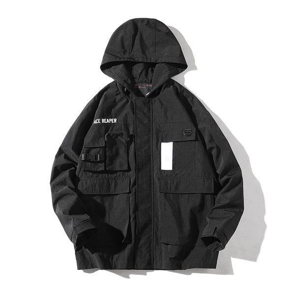 windbreaker hoodie jacket men's 2018 autumn new pocket design hip hop jackets streetwear classic coats, Black;brown
windbreaker hoodie jacket men's 2018 autumn new pocket design hip hop jackets streetwear classic coats, Black;brown