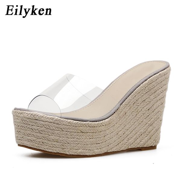eilyken 2020 new summer pvc jelly sandals slippers shoes casual wedges 11.5cm women's sandals slippers size 34-40 c14, Black
eilyken 2020 new summer pvc jelly sandals slippers shoes casual wedges 11.5cm women's sandals slippers size 34-40 c14, Black