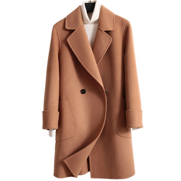 litvriyh autumn women coat long sleeve turn-down collar coats women overcoat double sided fabric oat quality product coats, Black
litvriyh autumn women coat long sleeve turn-down collar coats women overcoat double sided fabric oat quality product coats, Black