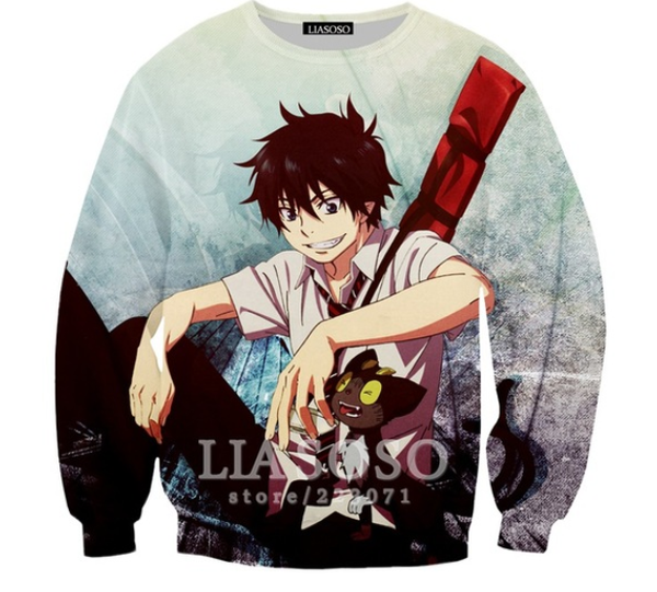 2019 hip hop new men women fashion anime blue exorcist hoodies 3d printing sweatshirt casual long sleeve pullover b290, Black
2019 hip hop new men women fashion anime blue exorcist hoodies 3d printing sweatshirt casual long sleeve pullover b290, Black